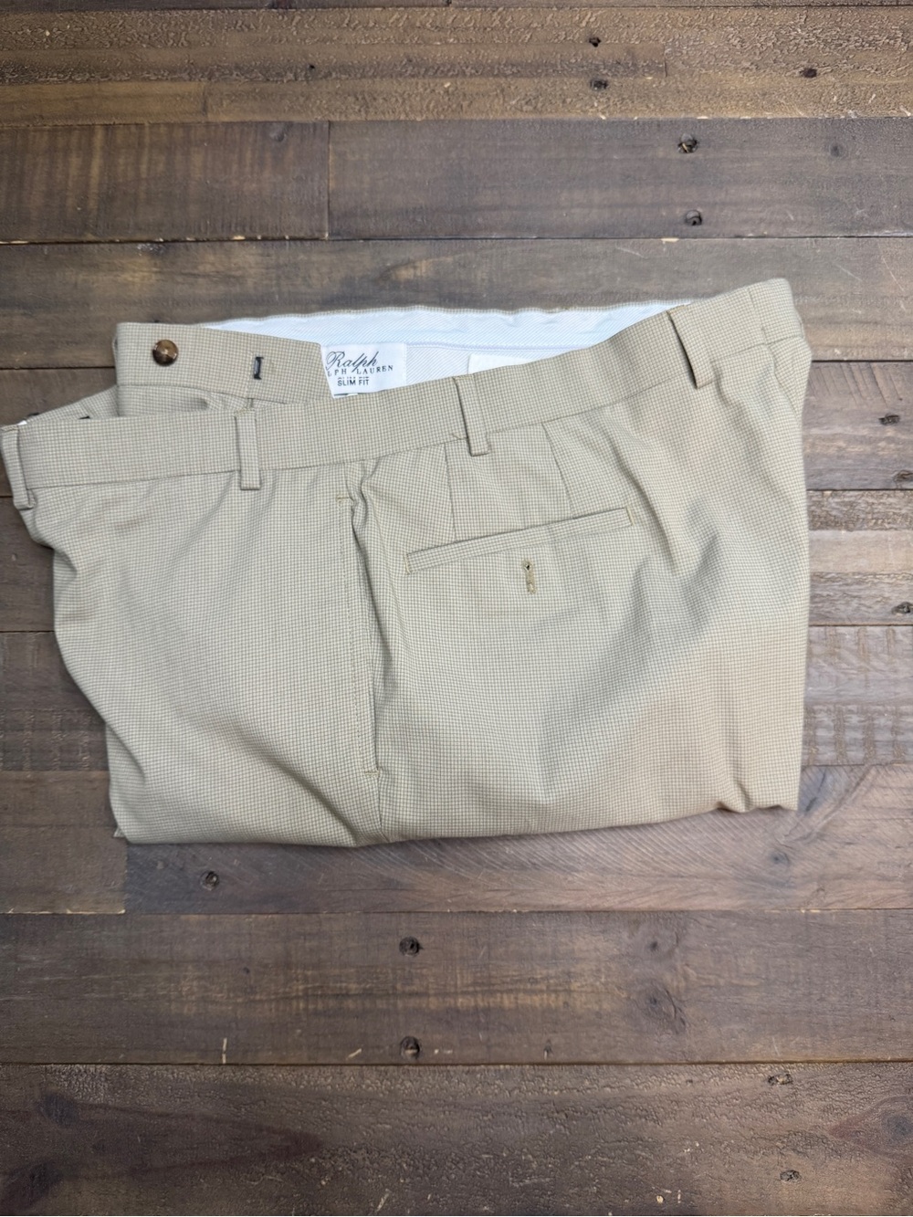 Ralph Lauren Tan Men’s Dress Pants 42W 32L